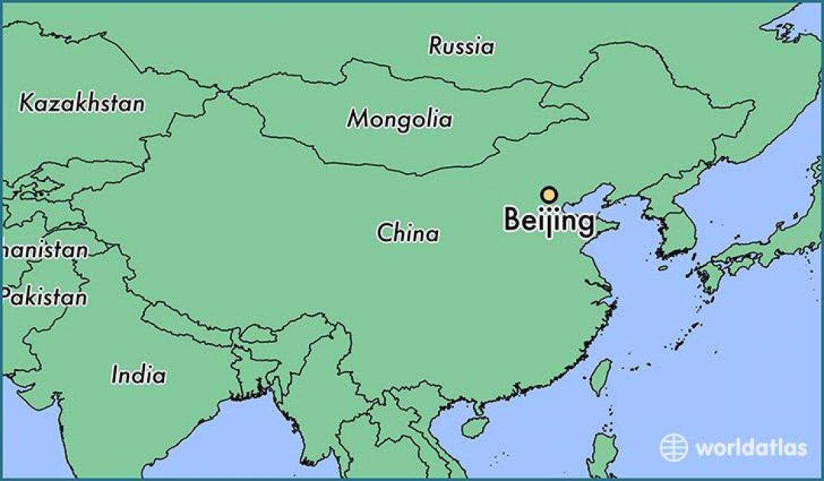 Pekin, Çin dünyanın xəritəsi