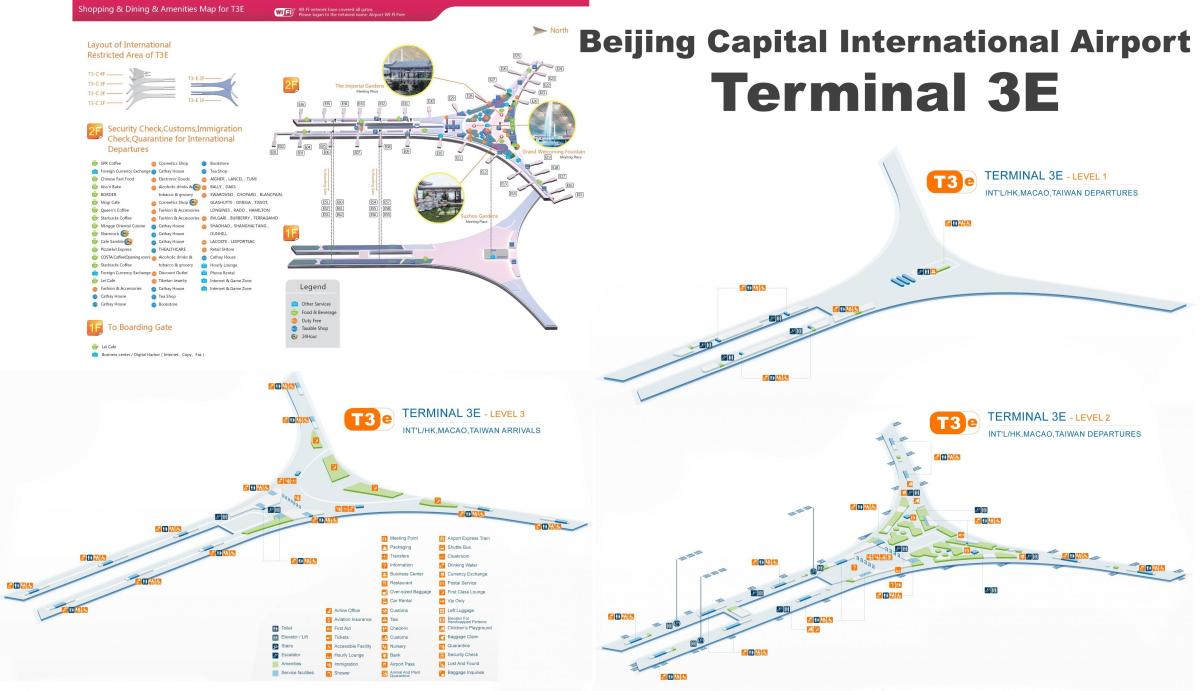 Pekin terminal 3 xəritə