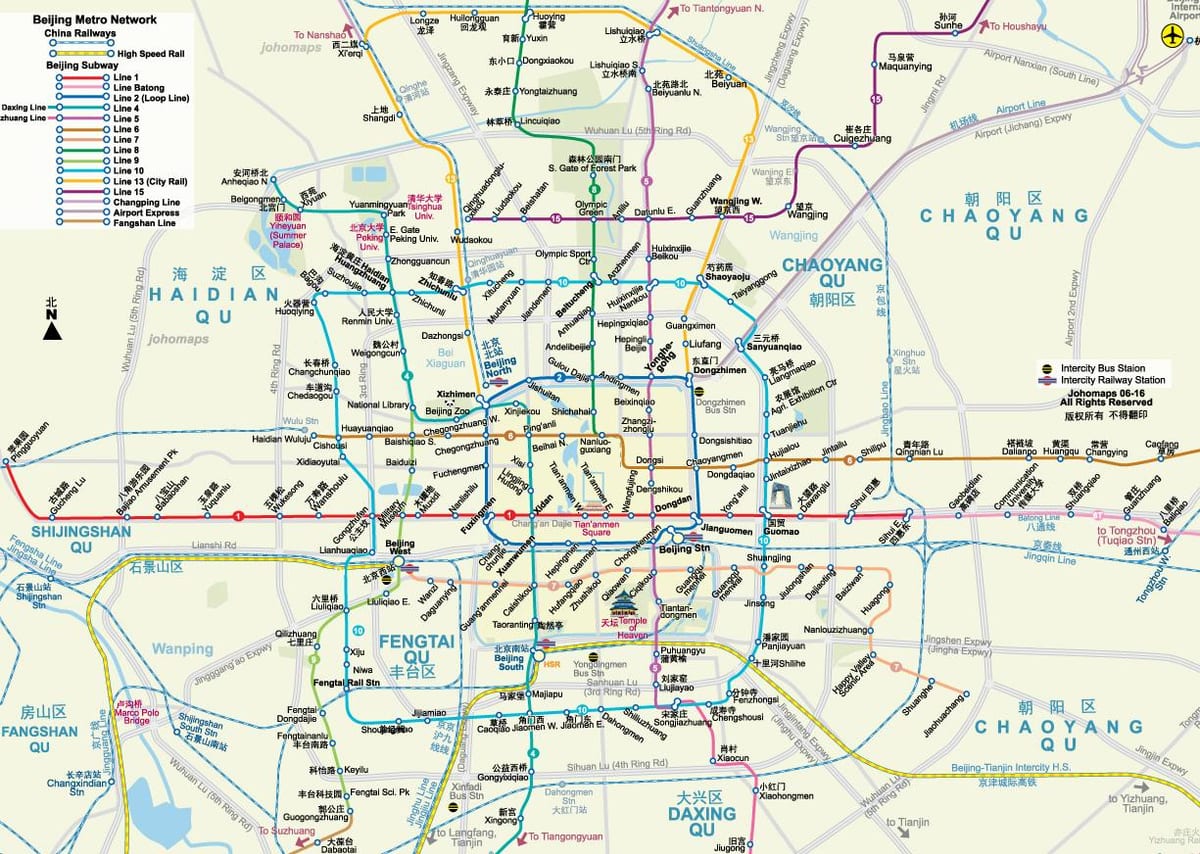 Pekin metro xəritəsi