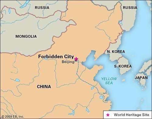 Qadağan yaşadığım Çinin xəritədə