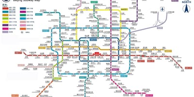 Metro Pekin metro xəritəsi 