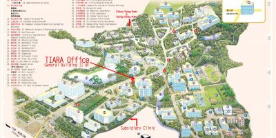 Kart kampus Universitetinin Цинхуа 